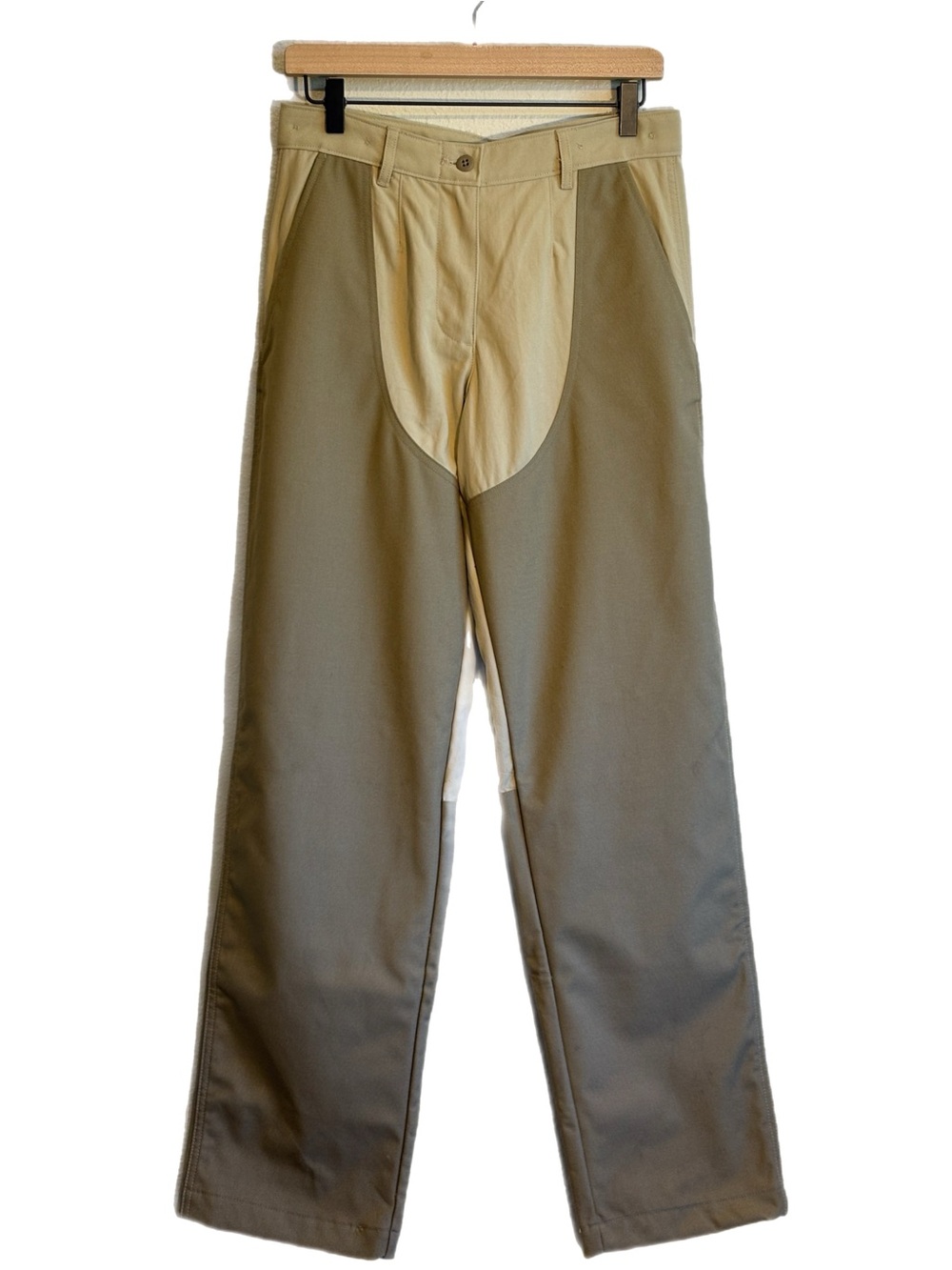L.L. Bean Upland Briar Hunting/Equestrian Canvas Pants Beige Olive 8 Gorpcore